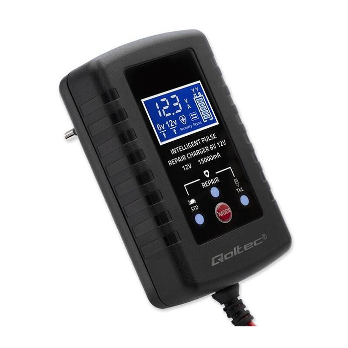 Automatyczna Ladowarka Do Akumulatora Agm Gel Std 6v/12v 2a Prostownik Z Funkcja Naprawy I Wyswietlaczem Led