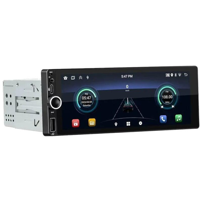 Autorradio 1 Din Swm D6021a 2gb/64gb Gps Carplay/Android Auto Negro