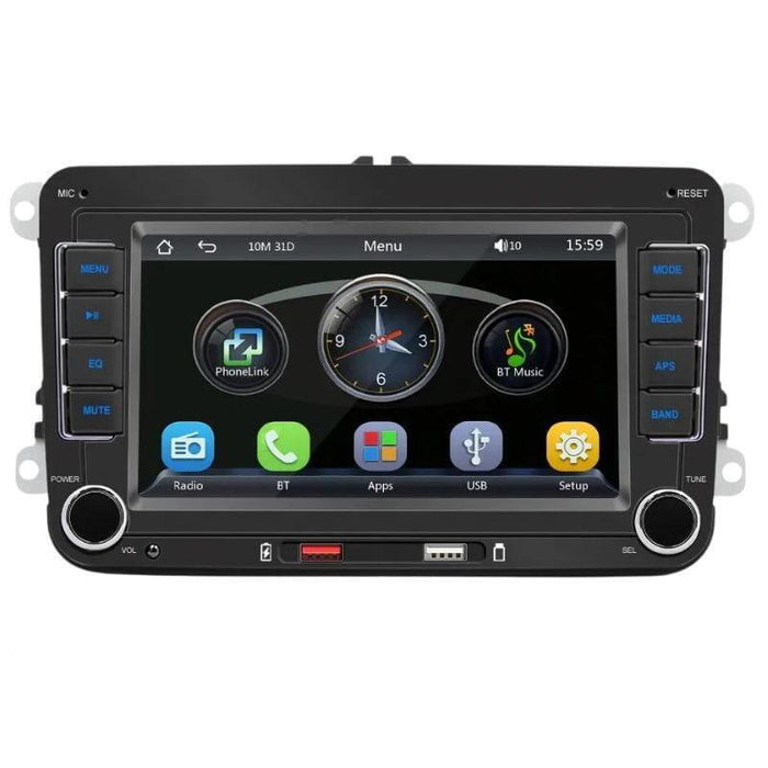 Autorradio 2 Din F9070c Bluetooth/Carplay/Usb Negro