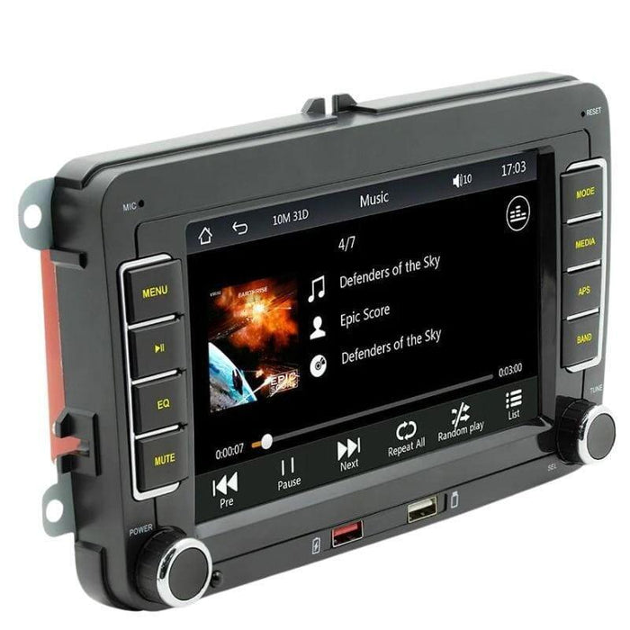 Autorradio 2 Din F9070c Bluetooth/Carplay/Usb Negro