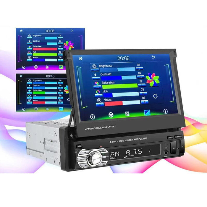 Podofo A3503 7 Pulgadas Carplay Y Android Auto - Autorradio Din 1