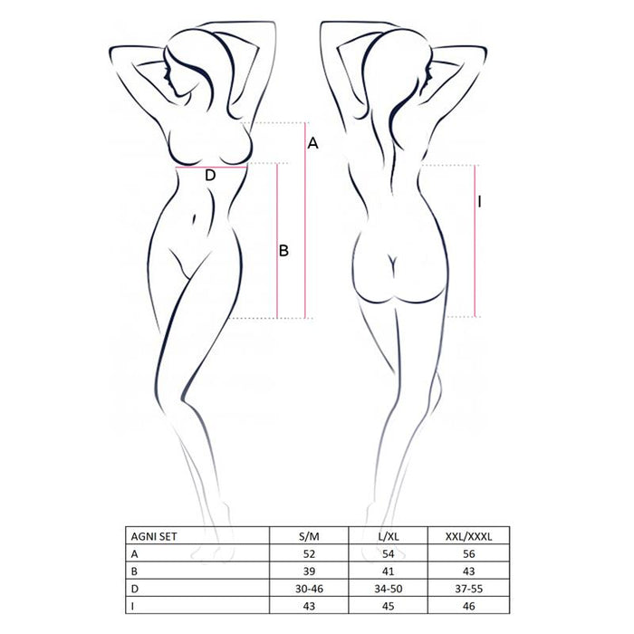 Agni Set Negro Talla (Interno):L/Xl