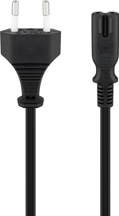 EAN 4040849950391 - Goobay 95039 cable de transmisión Negro 5 m Enchufe tipo C C7 acoplador imagen 1