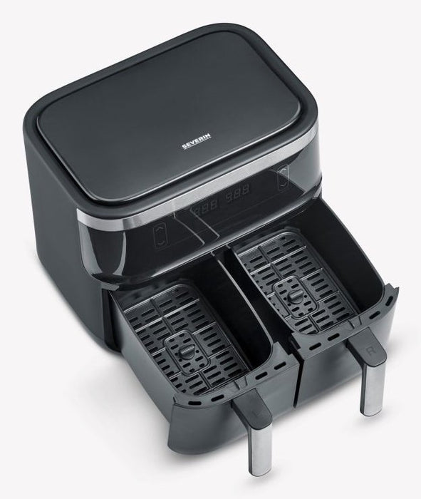 EAN 4008146046643 - Severin FR 2463 Doble 8 L Independiente 2600 W Freidora de aire caliente Negro imagen 5