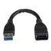 EAN 0065030855570 - StarTech.com USB3EXT6INBK cable USB USB 3.2 Gen 1 (3.1 Gen 1) 0,152 m USB A imagen 1
