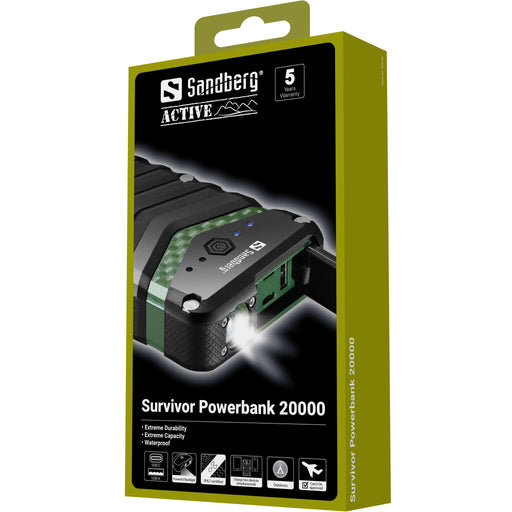 EAN 5705730420368 - Sandberg 420-36 batería externa Ión de litio 20000 mAh Negro, Verde imagen 7