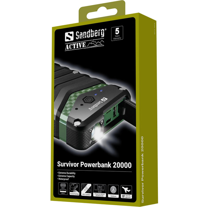 EAN 5705730420368 - Sandberg 420-36 batería externa Ión de litio 20000 mAh Negro, Verde imagen 7