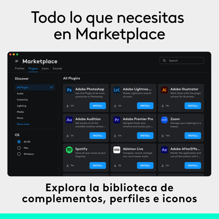 EAN 5099206124707 - Logitech MX Creative Console Teclado Bluetooth/USB imagen 8