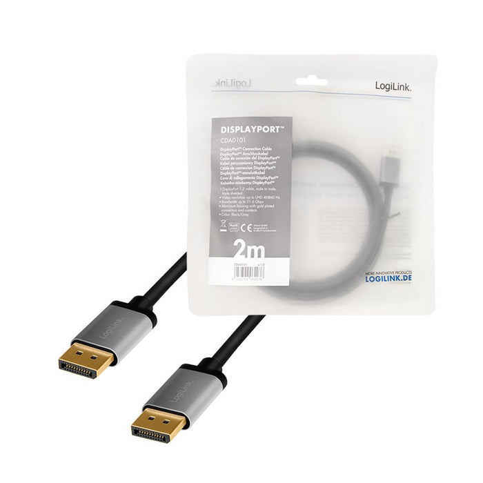 EAN 4052792062038 - LogiLink CDA0101 cable DisplayPort 2 m Negro, Gris imagen 5