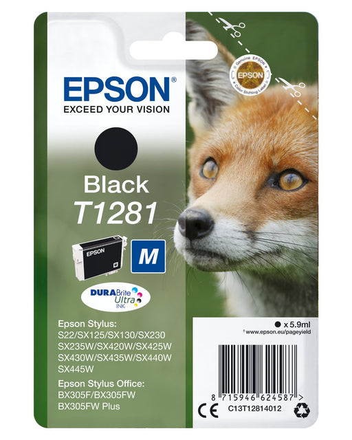 EAN 5057454503545 - Epson Fox T1281 cartucho de tinta 1 pieza(s) Original imagen 1