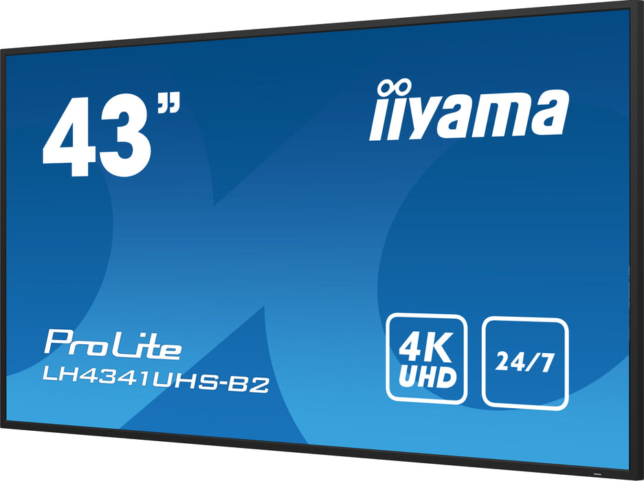 EAN 4948570123520 - iiyama LH4341UHS-B2 pantalla de señalización 108 cm (42.5") LCD 500 cd / m² 4K Ultra HD Procesador incorp imagen 7