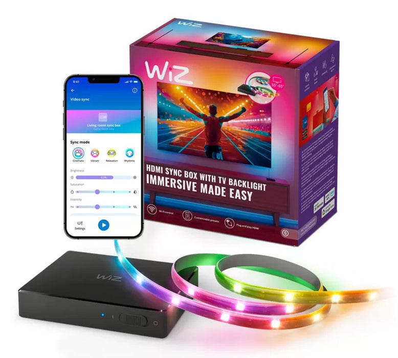 EAN 8720169078604 - WiZ 00231872 Iluminación ambiental para pantalla plana Kit de iluminación ambiental 165,1 cm (65") imagen 7