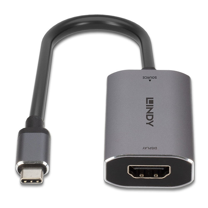 EAN 4002888433273 - Lindy 43327 adaptador de cable de vídeo 0,11 m USB Tipo C HDMI Negro, Gris imagen 4