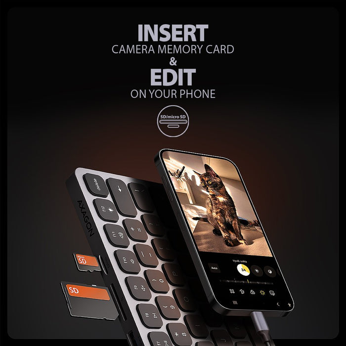 EAN 8595247908087 - Axagon HMC-KB-US base para portátil y replicador de puertos Alámbrico USB 3.2 Gen 1 (3.1 Gen 1) Type-C Gr imagen 6