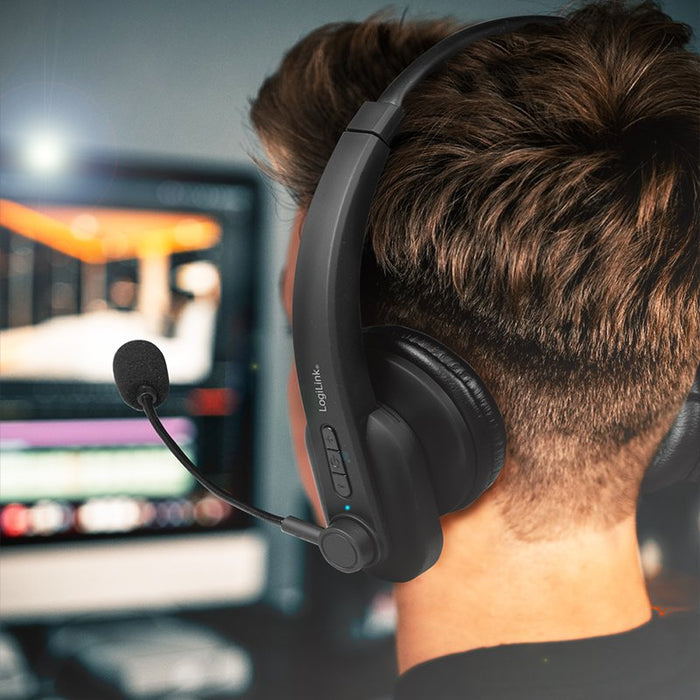 EAN 4052792064643 - LogiLink BT0060 auricular y casco Auriculares Inalámbrico Diadema Oficina/Centro de llamadas Bluetooth Ne imagen 6