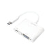 EAN 4052792038729 - LogiLink 0.14m, 2xUSB-C/VGA Adaptador gráfico USB 1920 x 1200 Pixeles Blanco imagen 1