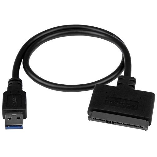 EAN 0065030861779 - StarTech.com USB312SAT3CB cambiador de género para cable USB 3.1 A SATA 7+15 pin Negro imagen 1