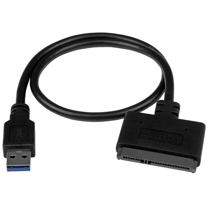 EAN 0065030861779 - StarTech.com USB312SAT3CB cambiador de género para cable USB 3.1 A SATA 7+15 pin Negro imagen 1
