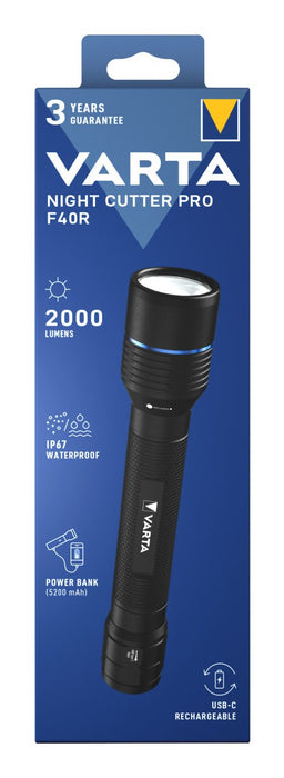 EAN 4008496082292 - Varta Night Cutter Pro F40R Negro Linterna de mano LED imagen 1