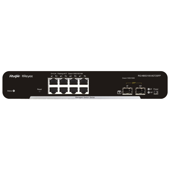 EAN 6971693270909 - Ruijie Networks RG-NBS3100-8GT2SFP switch Gestionado L2 Gigabit Ethernet (10/100/1000) Negro imagen 1