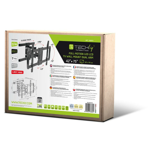 EAN 8059018368031 - Techly ICA-PLB-473 soporte para TV 190,5 cm (75") Negro imagen 2