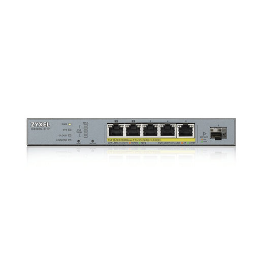 EAN 3540260177595 - Zyxel GS1350-6HP-EU0101F switch Gestionado L2 Gigabit Ethernet (10/100/1000) Energía sobre Ethernet (PoE) imagen 2