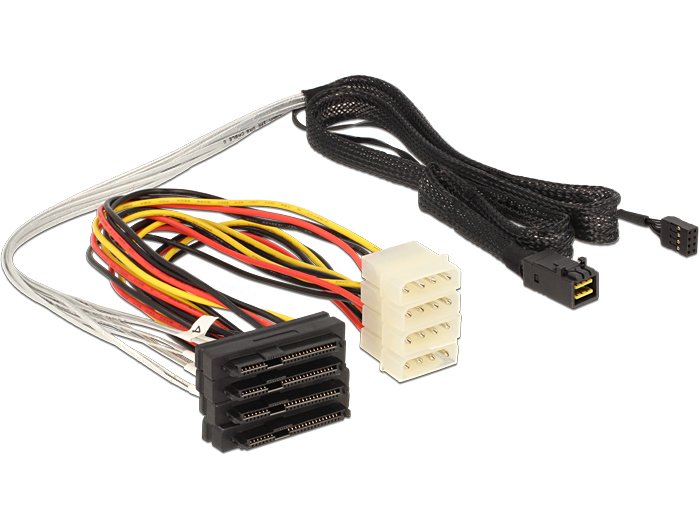 EAN 4043619833917 - DeLOCK 83391 cable Serial Attached SCSI (SAS) 1 m Multicolor imagen 1
