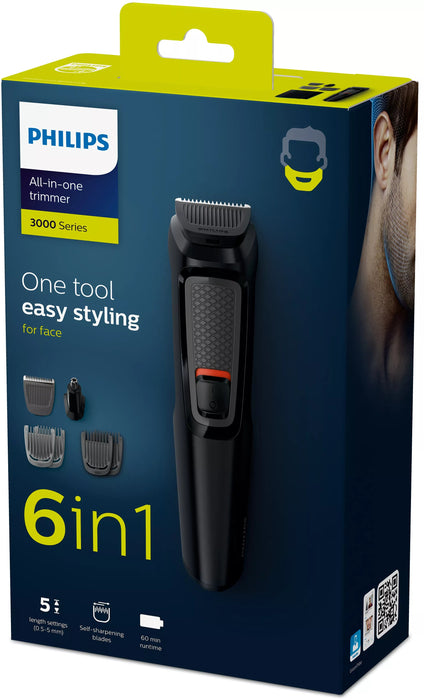 EAN 8710103794455 - Philips MULTIGROOM Series 3000 MG3710/15 cortadora de pelo y maquinilla Negro Níquel-metal hidruro (NiMH) imagen 3