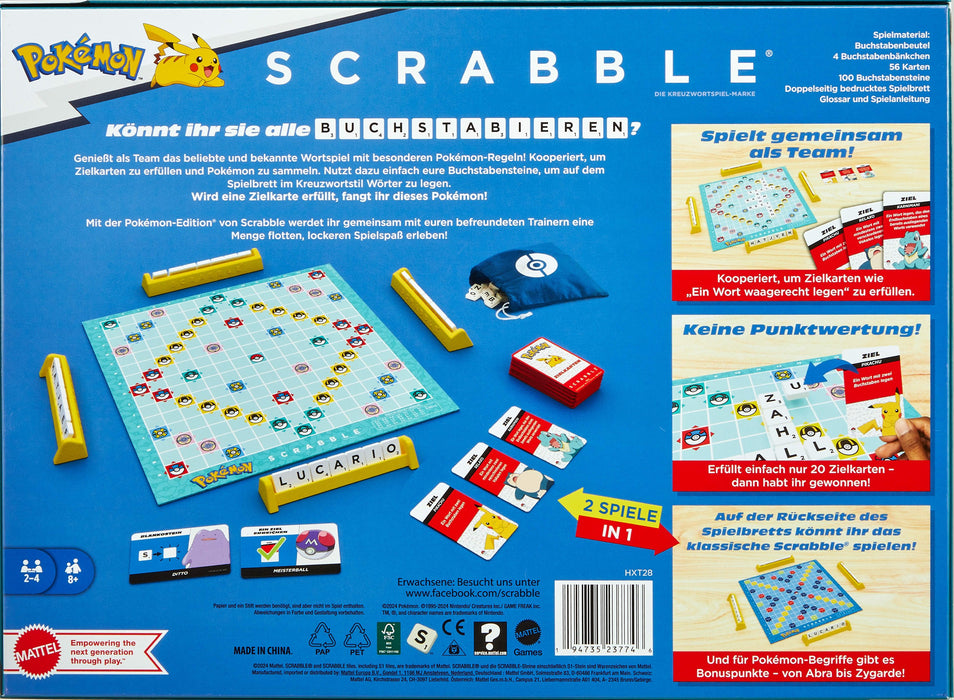 EAN 0194735237746 - Games Scrabble Pokémon Juego de mesa Word imagen 4