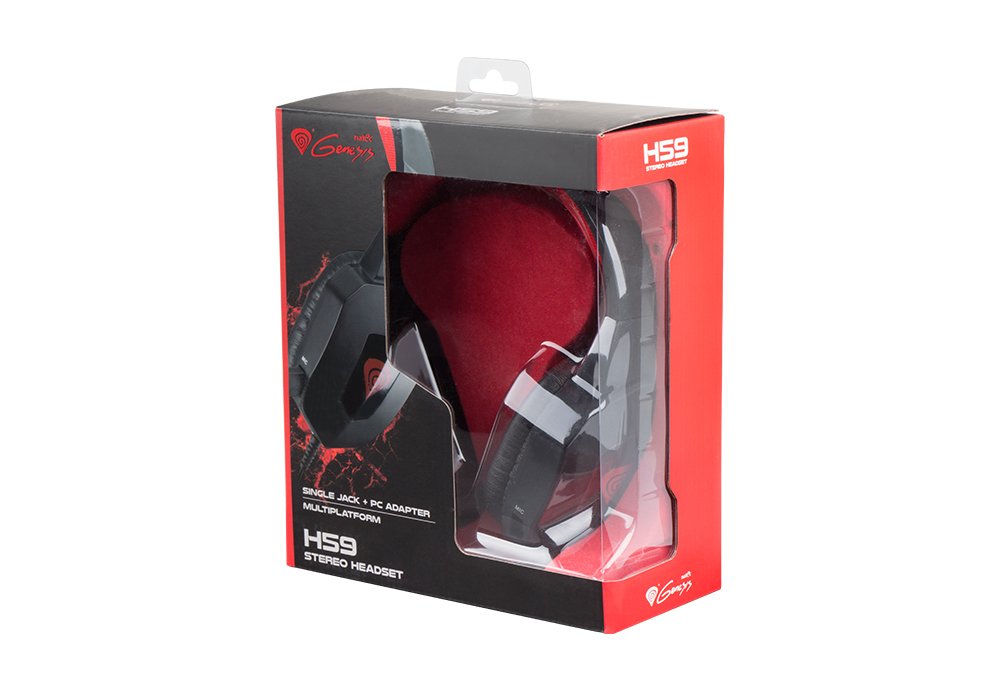 EAN 5901969401226 - GENESIS H59 Auriculares Alámbrico Diadema Juego Negro, Rojo imagen 3
