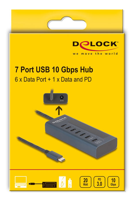 EAN 4043619642885 - DeLOCK 64288 hub de interfaz USB 3.2 Gen 1 (3.1 Gen 1) Type-C 10000 Mbit/s Azul imagen 4