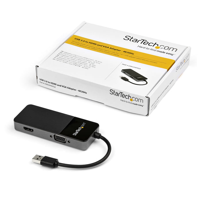 EAN 0065030886826 - StarTech.com USB32HDVGA Adaptador gráfico USB 3840 x 2160 Pixeles Negro, Plata imagen 5