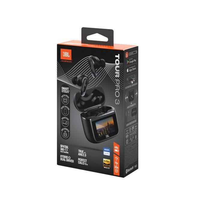 EAN 1200130013836 - JBL Tour Pro 3 Auriculares Inalámbrico Dentro de oído Llamadas/Música/Deporte/Uso diario Bluetooth Negro imagen 13