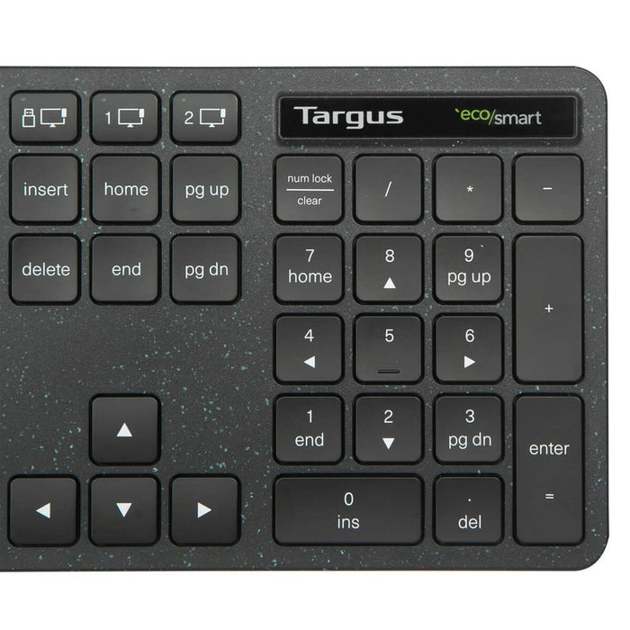 EAN 5063194001388 - Targus EcoSmart AKB873UK teclado Universal RF Wireless + Bluetooth QWERTY Inglés del Reino Unido Negro imagen 6