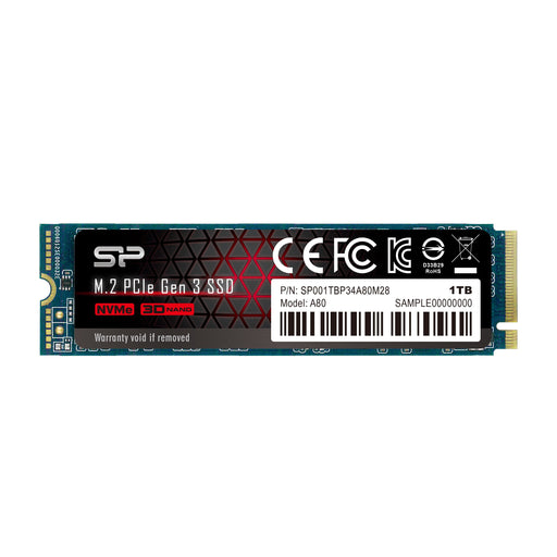 EAN 4713436123774 - Silicon Power P34A80 1,02 TB M.2 PCI Express 3.0 NVMe SLC imagen 1