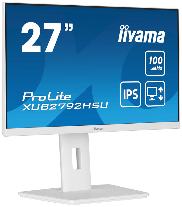 EAN 4948570123360 - iiyama ProLite XUB2792HSU-W6 LED display 68,6 cm (27") 1920 x 1080 Pixeles Full HD Blanco imagen 3