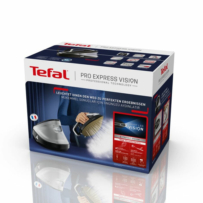 EAN 3121040082904 - Tefal Pro Express Vision GV9821 3000 W 1,2 L Durilium AirGlide Autoclean soleplate Negro, Plata imagen 5