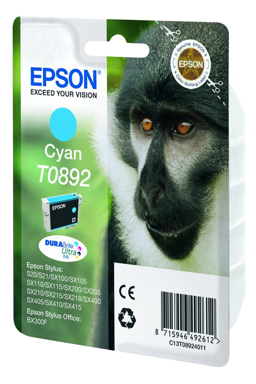 EAN 8715946416311 - Epson Monkey T0892 cartucho de tinta 1 pieza(s) Original imagen 2
