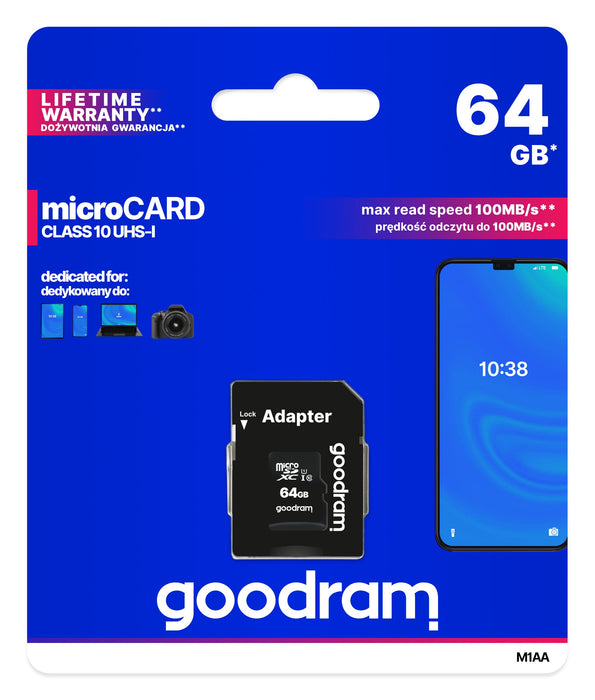 EAN 5908267913246 - Goodram M1AA 64 GB MicroSDXC UHS-I Clase 10 imagen 3