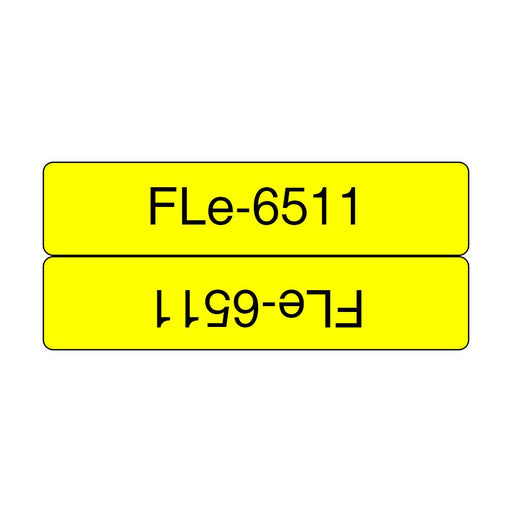 EAN 4977766769662 - Brother FLE-6511 cinta para impresora de etiquetas Negro sobre amarillo imagen 1