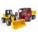 EAN 4001702027520 - BRUDER Construction truck with articulated road loader imagen 2