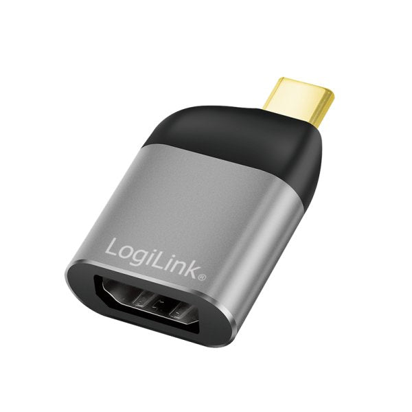 EAN 4052792068900 - LogiLink CUA0204 cambiador de género para cable USB-C DisplayPort Negro, Gris imagen 1