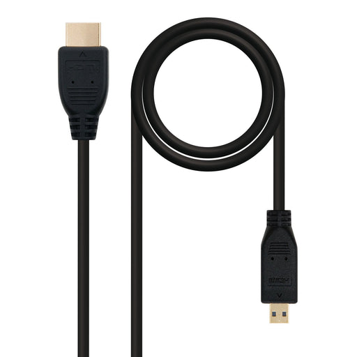 EAN 8433281006522 - Nanocable HDMI, 0.8m cable HDMI 0,8 m HDMI tipo A (Estándar) HDMI tipo D (Micro) Negro imagen 1