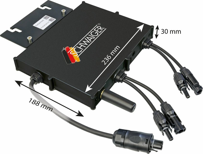 EAN 4004005042832 - Schwaiger SOWR0806 adaptador e inversor de corriente Interior Negro imagen 3