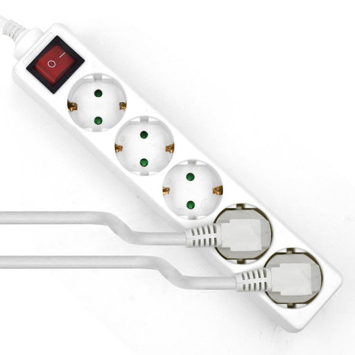 EAN 8054392610400 - Ewent EW3916 base múltiple 1,5 m 5 salidas AC Interior Blanco imagen 2