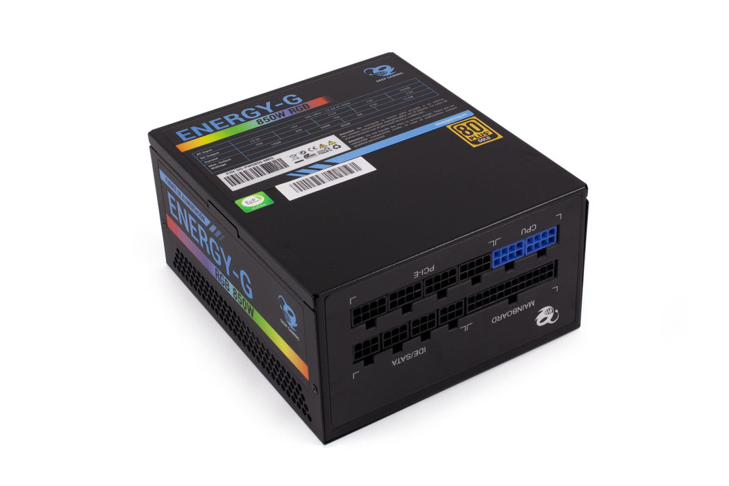 EAN 8436556143717 - Deep Gaming RGB-850 Rainbow unidad de fuente de alimentación 850 W 20+4 pin ATX ATX Negro imagen 4