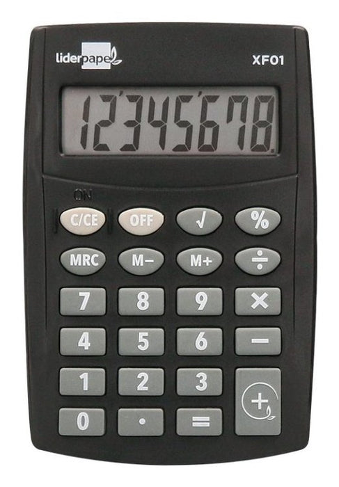 EAN 8423473040601 - Liderpapel XF01 calculadora Calculadora básica Negro imagen 1