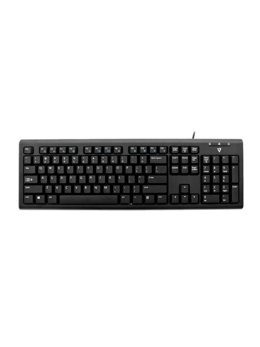 EAN 0662919108309 - V7 KU200GS-DE teclado Oficina QWERTZ Alemán Negro imagen 1