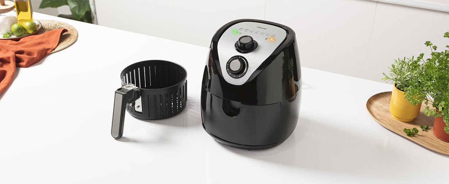 EAN 8713016075628 - Tristar FR-6994 freidora Sencillo 4,5 L Independiente 1500 W Freidora de aire caliente Negro, Plata imagen 22