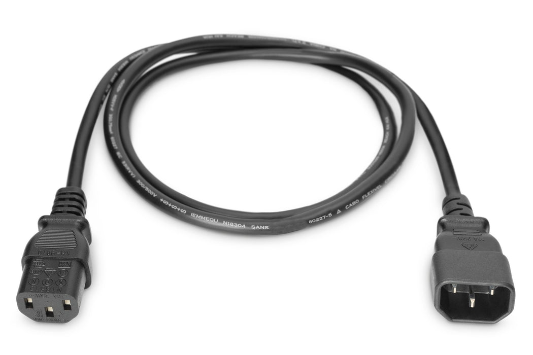 EAN 4016032311898 - Digitus AK-440201-018-S cable de transmisión Negro 1,8 m IEC C14 IEC C13 imagen 3